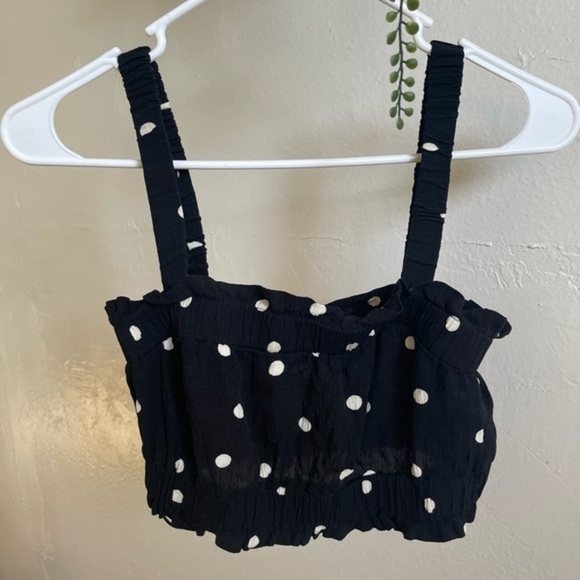 Polka Dot Crop Top Size‎ XS - Picture 1 of 2
